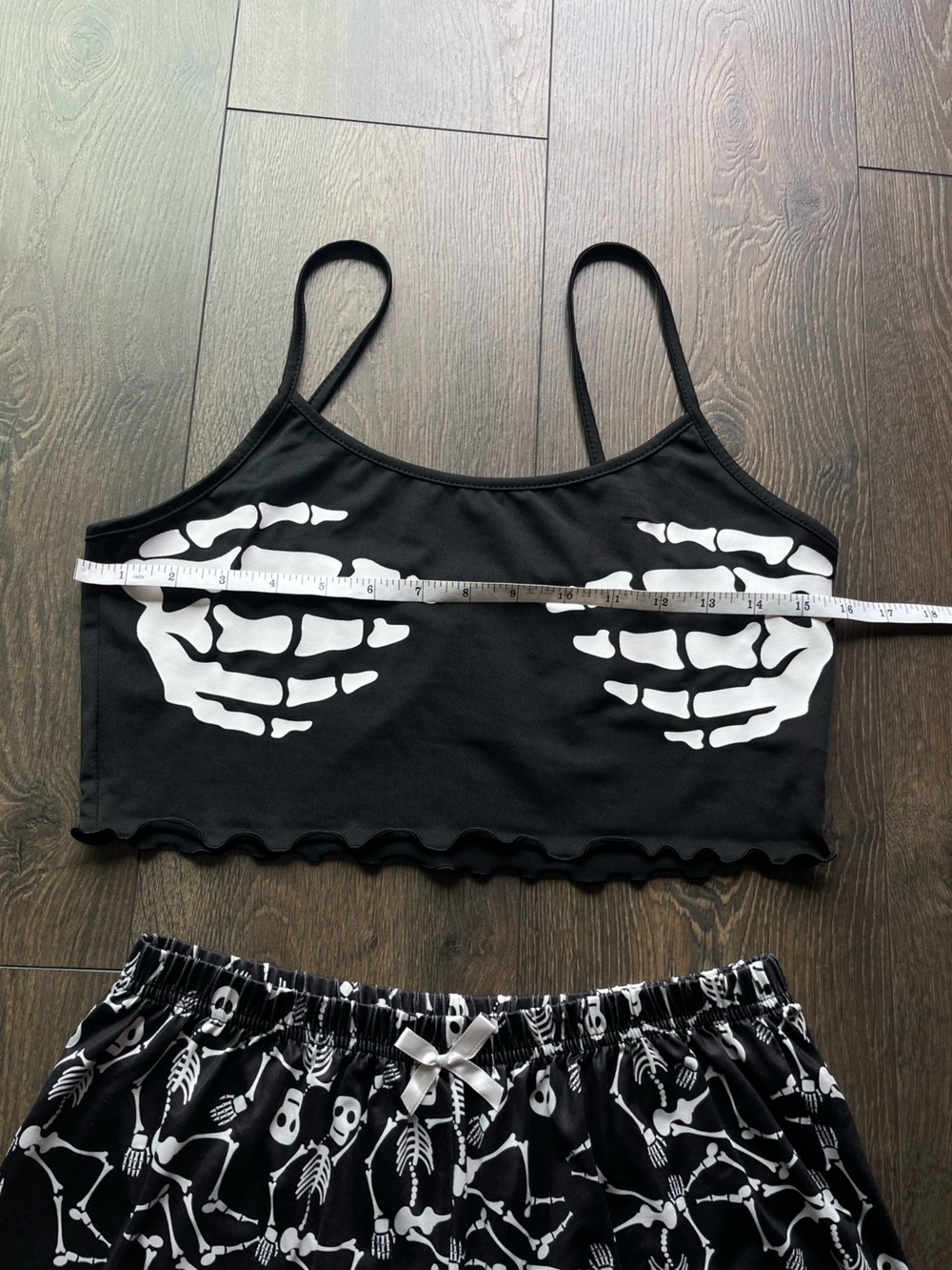 Skeleton Print Pajama Set - Picture 3 of 11